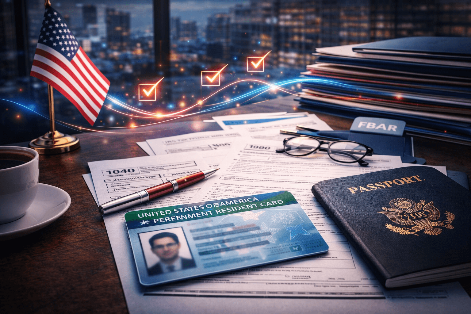 חובות דיווח והגשה בארצות הברית למחזיקי גרין קארד